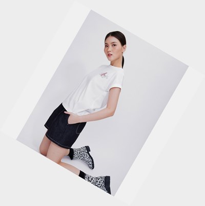 Aigle A Corta Sleeves Tee Shirt With Uvc And Dry Fast Function Magliette Donna Bianche | XSN-457132