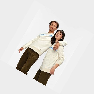 Aigle Crew Neck Jumpers Donna Beige | DKW-790856