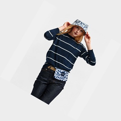 Aigle Made In France Sailor's Jumpers Donna Blu Marino | NKM-920861