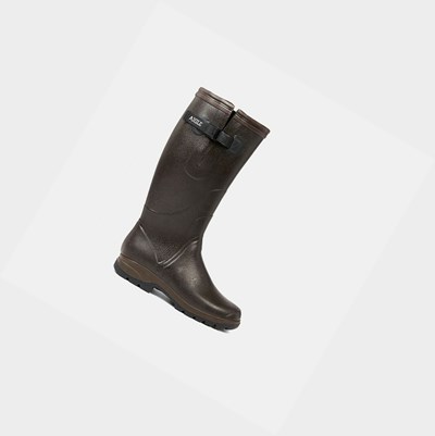 Aigle The Farming Boot For Larghe Feet And Calves Stivali da Lavoro Uomo Nere | YFI-061928