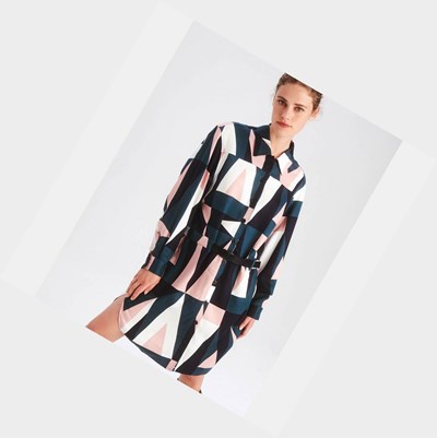 Aigle This Season's Eco-designed Tencel Vestito Printed Version Vestito Donna Colorate | CPA-469718