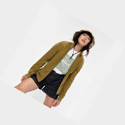 Aigle Warm Giacche In Pile Donna Verde Oliva | YSA-714263